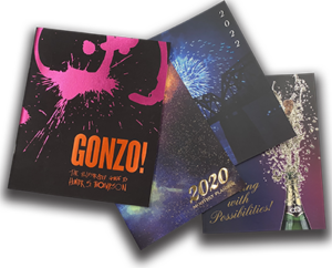 Foiled Stitched Booklet Spot UV Printing